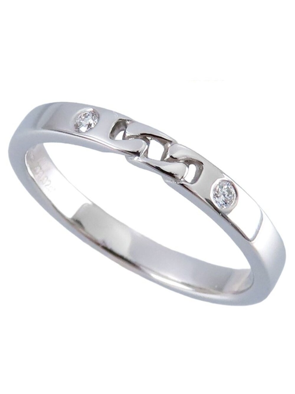 Hermes Ever Kelly Ring Platinum Diamond D